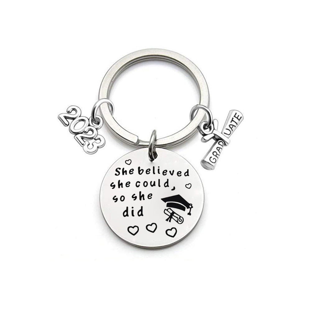 Wholesale Metal Graduation Season Gift Creative Keychain